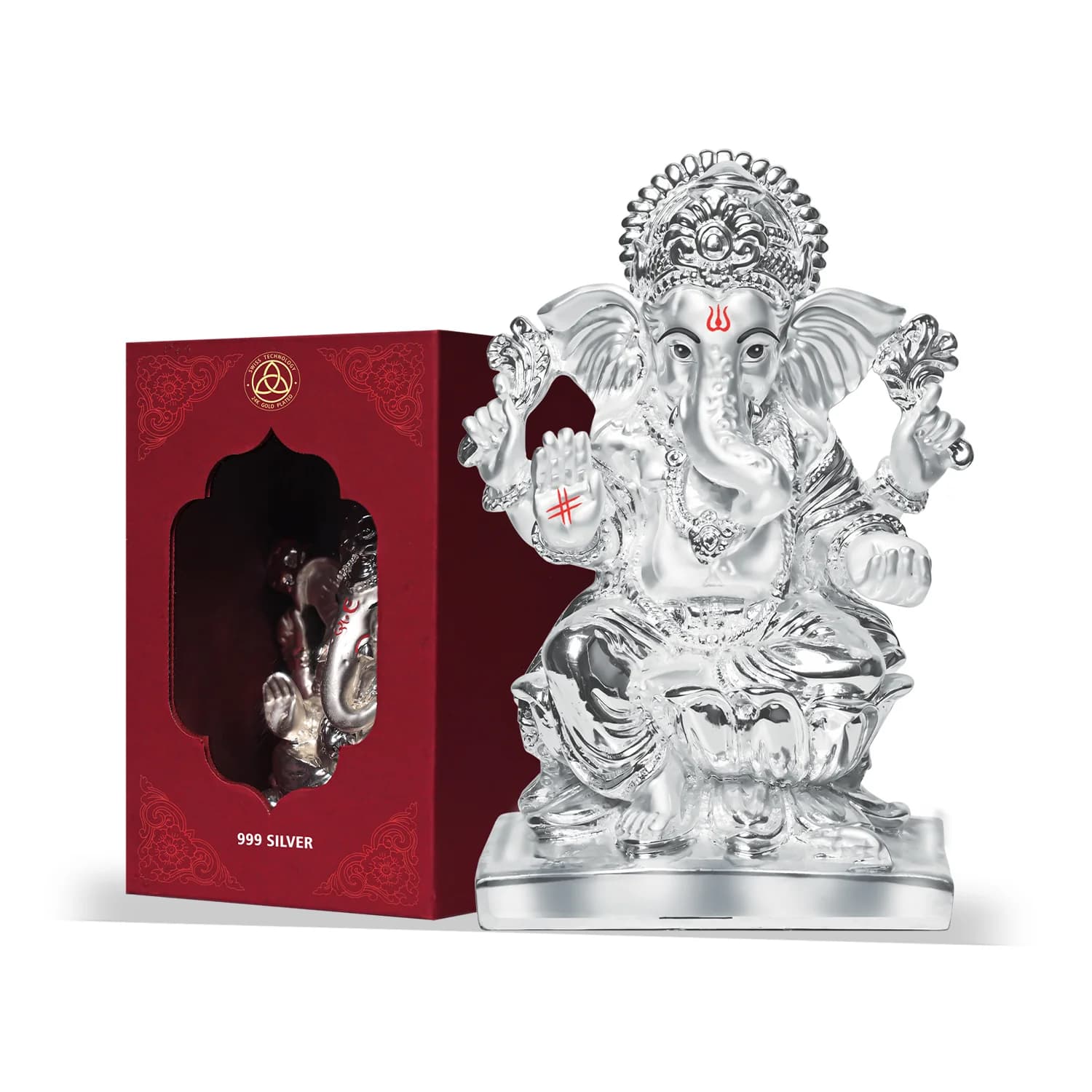 Silver Ganesh Idol for pooja